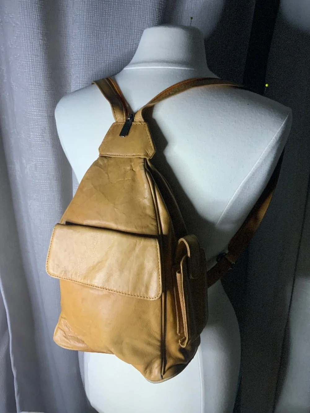 Retro Leather Napsack or Shoulder Bag